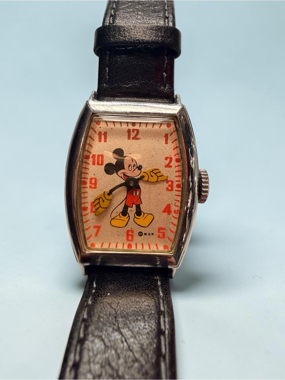 Vintage 1950s Disney Mickey Mouse US Time Wind-Up Watch